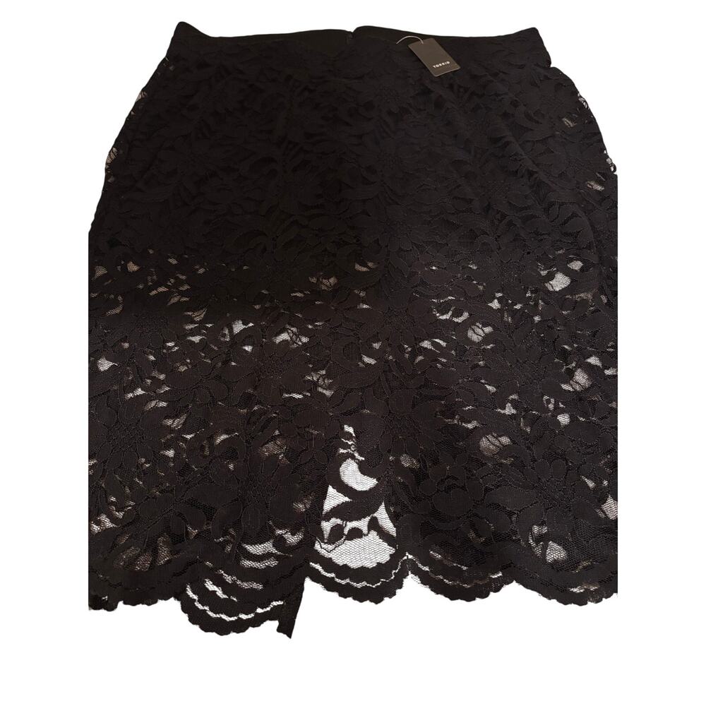 WOMENS SZ 18 TORRID BLACK LACE SKORT NWT AUTUMN HALLOWEEN